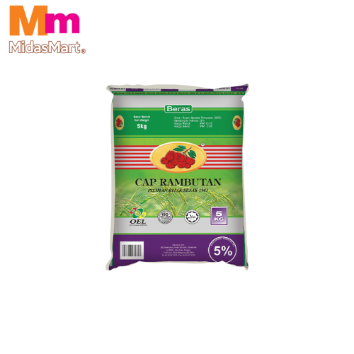 RAMBUTAN TWR GREEN LABEL RICE (5KG)
