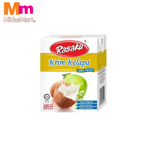 RASAKU COCONUT CREAM - 24% FAT (200ML)