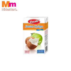 RASAKU COCONUT MILK - 17% FAT (1000ML)
