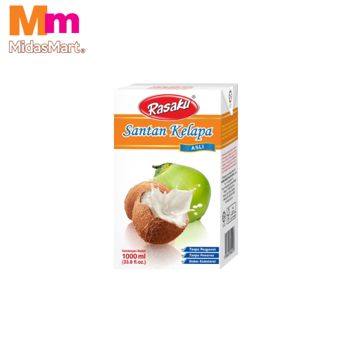 RASAKU COCONUT MILK - 17% FAT (1000ML)