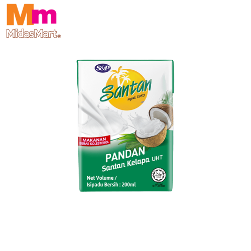 S&P INSTANT PANDAN COCONUT MILK (200ML)