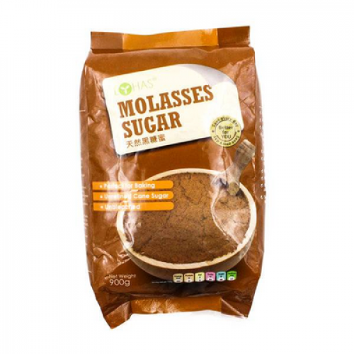 LOHAS NAT MOLASSES SUGAR 1X900G 