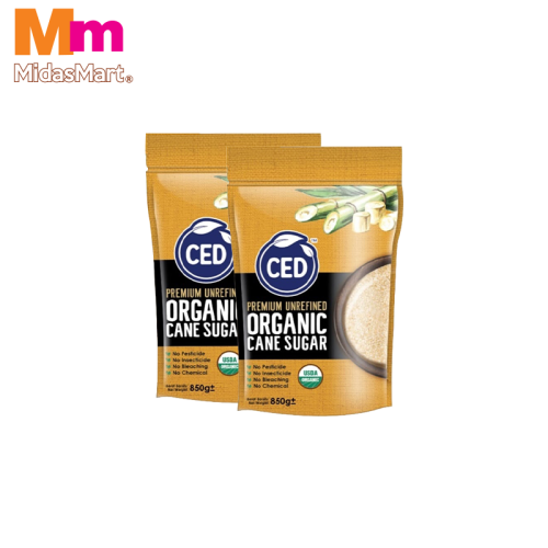 CED ORGANIC SUGAR - TWIN PACK (2X850G)