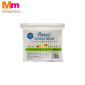 PUREEN COTTON BUDS POLYBAG (200 PIECES)