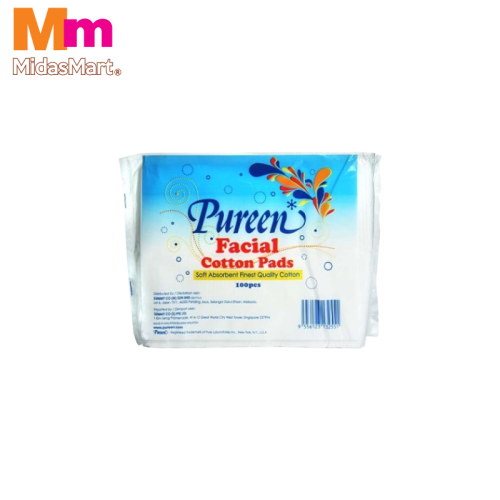 PUREEN FACIAL COTTON PADS (100'S)