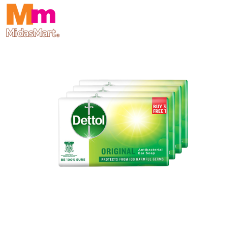 DETTOL BAR SOAP VALUE PACK - ORIGINAL (4 PIECES X 100G)