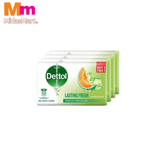DETTOL BAR SOAP VALUE PACK - FRESH (4 PIECES X 100G)