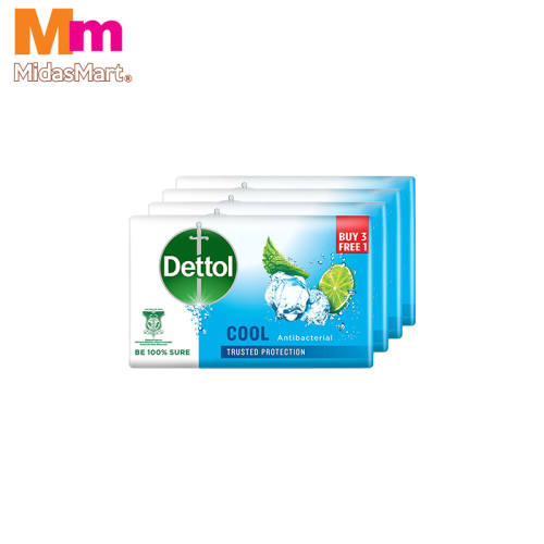 DETTOL BAR SOAP VALUE PACK - COOL (4 PIECES X 100G)