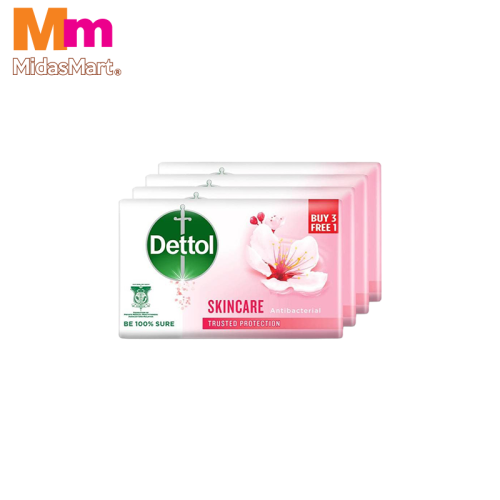 DETTOL BAR SOAP VALUE PACK - SKINCARE (4 PIECES X 100G)