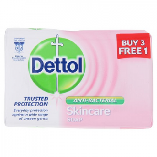 DETTOL BAR SOAP 3+1 SKINCARE 1X4X100G