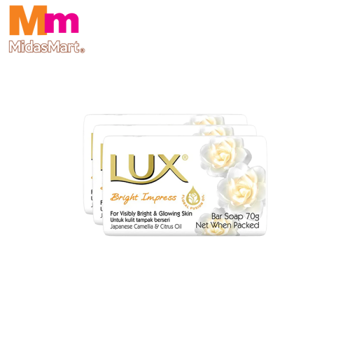 LUX BAR SOAP WHITE VELVET TOUCH (3 PIECES X 70G)