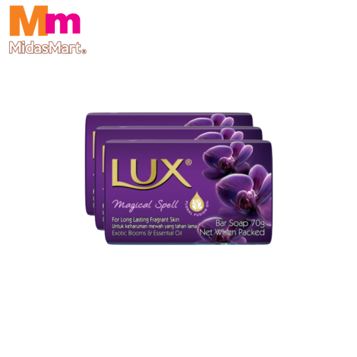 LUX BAR SOAP PURPLE MAGICAL SPELL (3 PIECES X 70G)
