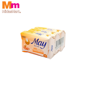 MAY BAR SOAP MILK LUXURY (3 PIECES X 75G)