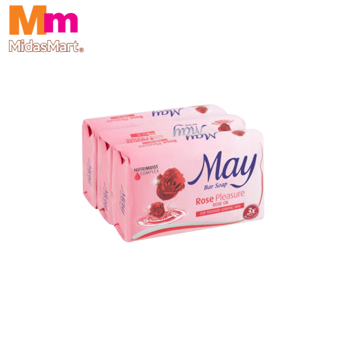 MAY BAR SOAP ROSE PLEASURE (3 PIECES X 75G)