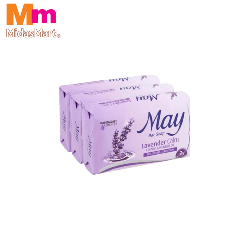 MAY BAR SOAP LAVENDER CALM (3 PIECES X 75G)