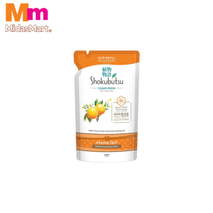 SHOKUBUTSU BODY SHOWER FOAM REFILL - ORANGE (500G)