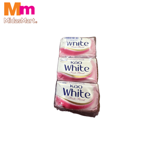 KAO WHITE BAR SOAP FLORAL TWIN PACK (3 X 85G)