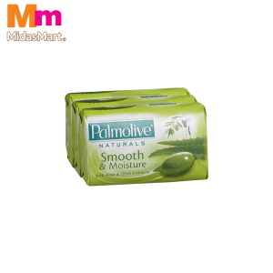 PALMOLIVE SMOOTH & MOIST BAR SOAP TWIN PACK (3 X 80G)