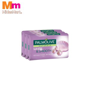 PALMOLIVE WHITE & SMOOTH BAR SOAP TWIN PACK (3 X 80G)