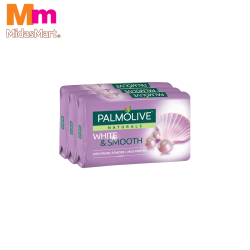 PALMOLIVE WHITE & SMOOTH BAR SOAP TWIN PACK (3 X 80G)