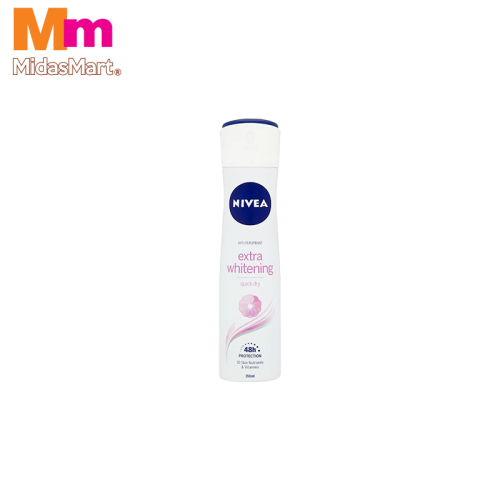 NIVEA FEMALE DEODORANT SPRAY EXTRA WHITE (150ML)