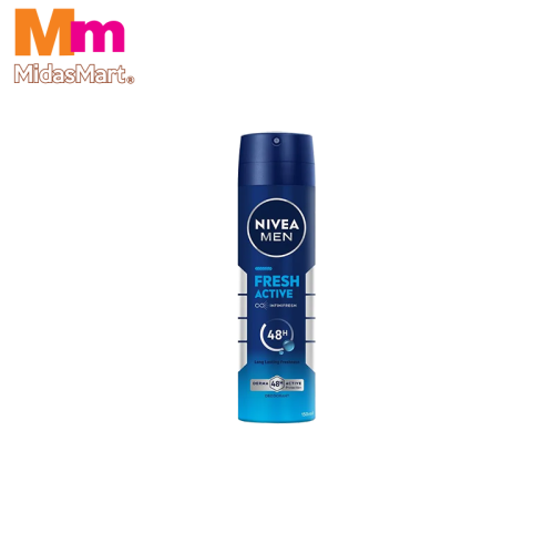 NIVEA MEN DEODORANT SPRAY FRESH ACTIVE (150ML)