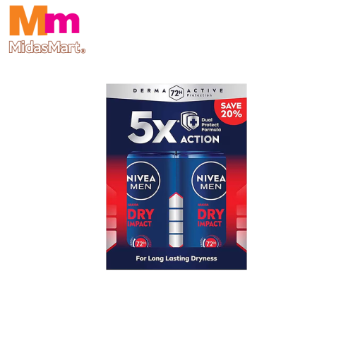 NIVEA MEN ROLL ON - DRY IMPACT (2 X 50ML)