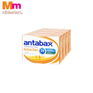 ANTABAX BAR SOAP ACTIVE DEO TWIN PACK (4 X 75G)