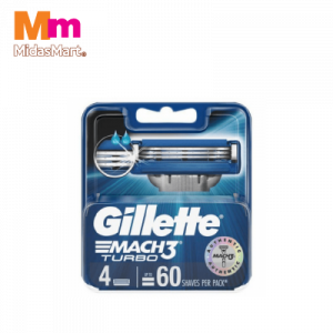 GILLETTE MACH3 TURBO BLADES 1X4'S