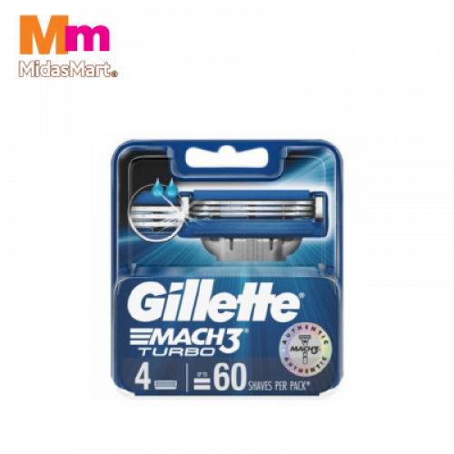 GILLETTE MACH3 TURBO BLADES 1X4'S
