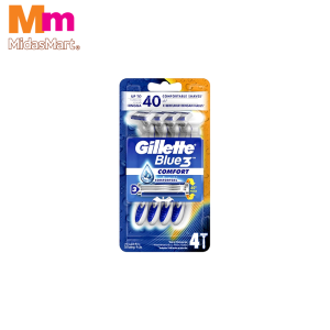 GILLETTE BLUE 3 COMFORT DISPOSABLE (4 PIECES)