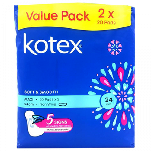 NEW KOTEX MAXI T/PACK 1 x 2X20S 