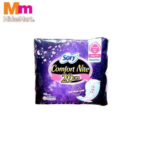 SOFY BODYFIT COMFORT NIGHT WING SLIM 29CM (10'S)