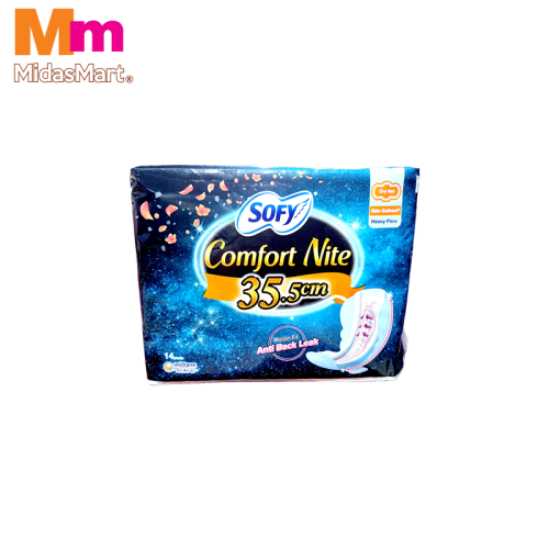SOFY SIDE GATHER NIGHT WING SLIM 35CM (14'S)