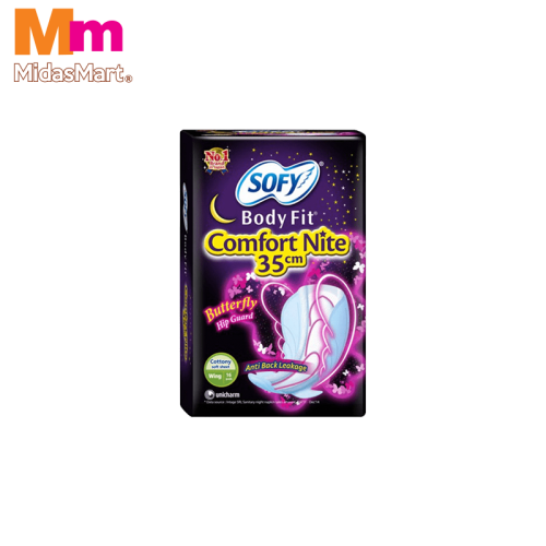SOFY BODYFIT COMFORT NIGHT WING SLIM 35CM (16'S)