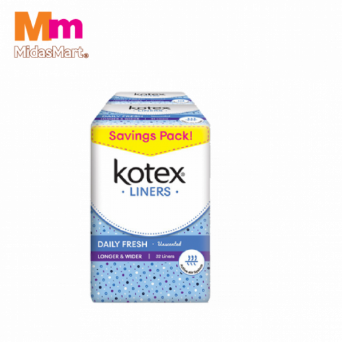 KOTEX FRESH LONGER & WIDER T/P 32 1X2X32s