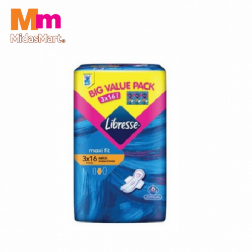 LIBRESSE MAXI WINGS (MULTIPACK) 1X3X16'S