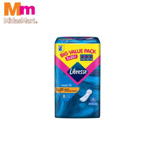 LIBRESSE MAXI NON-WINGS MULTIPACK (3 X 20 PIECES)