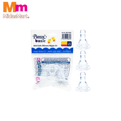 BASILIC ANTI-COLIC SILICONE NIPPLE WIDE NECK - X-C