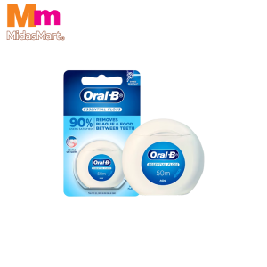 ORAL-B ESSENTIAL MINT WAXED DENTAL FLOSS (50M)