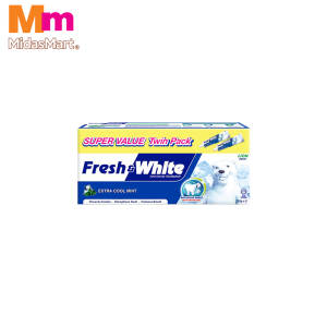 FRESH & WHITE TOOTHPASTE - EXTRA COOL MINT (2 X 225G)