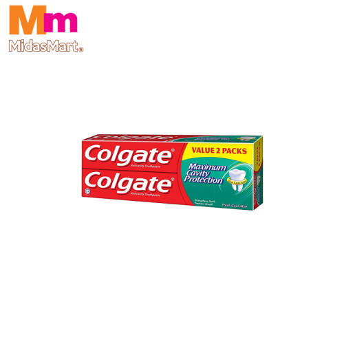 COLGATE TOOTHPASTE FRESH COOL MINT (2 X 225G)
