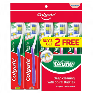 COLGATE TB TWISTER (MED) B3F2 1X5'S