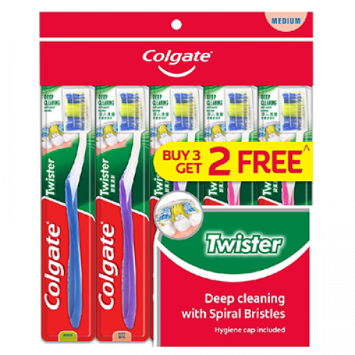 COLGATE TB TWISTER (MED) B3F2 1X5'S