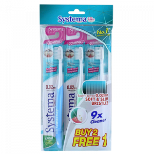 SYSTEMA COMPACT T/BRUSH 2+1 1X3'S