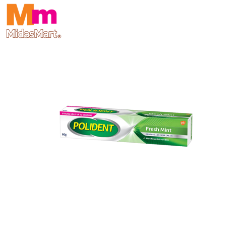 POLIDENT ADHESIVE CREAM FRESH MINT (60G)