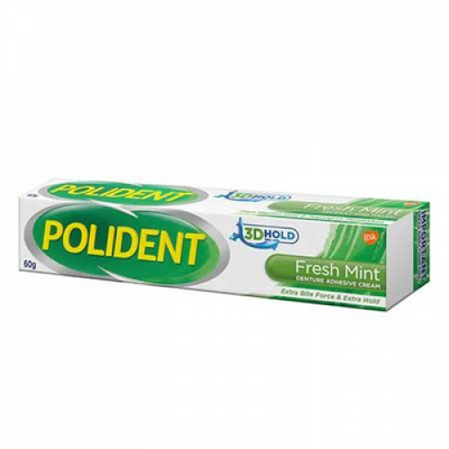 POLIDENT ADHESIVE CREAM F/MINT 1X60G