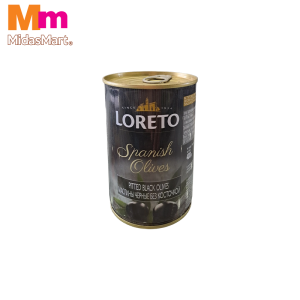 LORETO PITTED BLACK OLIVES (400G)