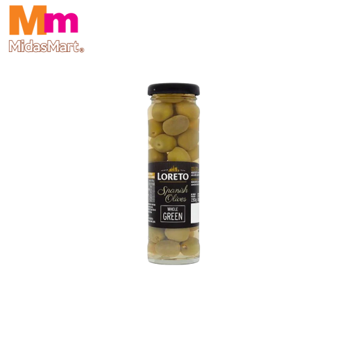 LORETO PITTED GREEN OLIVES (150G)