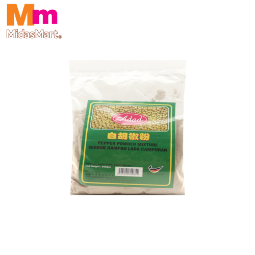 ADAD WHITE PEPPER POWDER JUMBO PACK (500G)